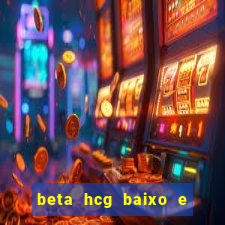 beta hcg baixo e gravidez evoluiu